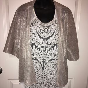 Sheer Gold Festive Cardigan